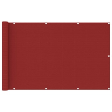 Tela de Varanda 120x600 cm Pead Vermelho