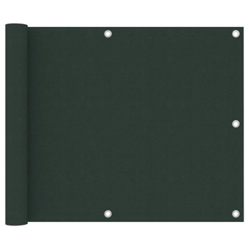 Tela de Varanda 75x300 cm Tecido Oxford Verde-escuro