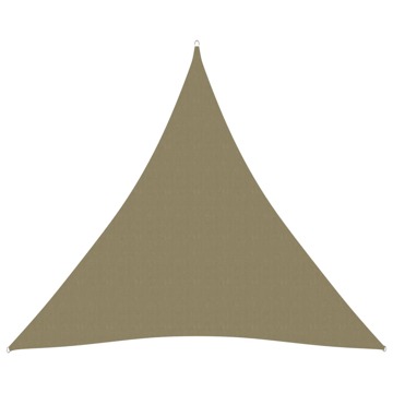 Para-sol Estilo Vela Tecido Oxford Triangular 3x3x3 M Bege