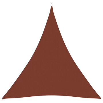 Para-sol Vela Tecido Oxford Triangular 4,5x4,5x4,5 M Terracota