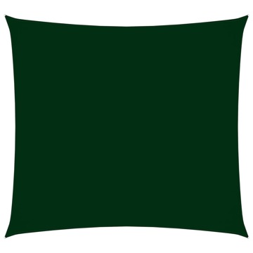Para-sol Vela Tecido Oxford Quadrado 2,5x2,5m Verde-escuro