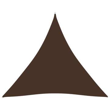 Para-sol Vela Tecido Oxford Triangular 4,5x4,5x4,5 M Castanho