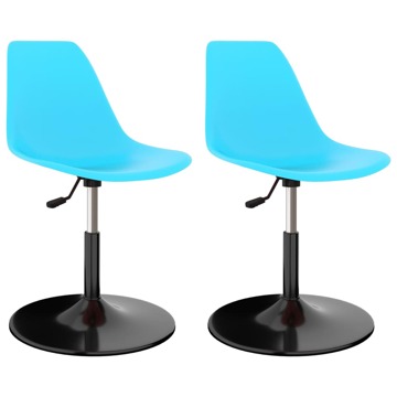 Cadeiras de Jantar Giratórias 2 pcs Pp Azul