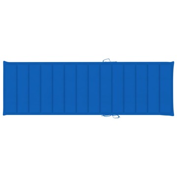 Almofadão para Espreguiçadeira 200x60x4 cm Tecido Azul Real