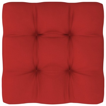 Almofadão para Sofá de Paletes 50x50x12 cm Vermelho