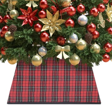 Saia para Árvore de Natal 48x48x25 cm Vermelho e Preto