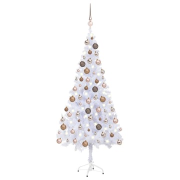 Árvore de Natal Artificial C/ Leds e Bolas 180 cm 620 Ramos