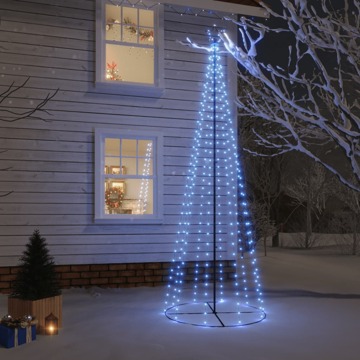 Árvore de Natal em Cone 310 Luzes LED 100x300 cm Azul