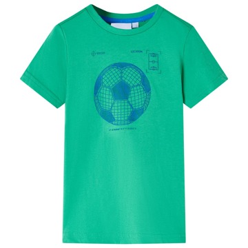 T-shirt para Criança com Estampa de Bola de Futebol Verde 104