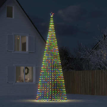 árvore de Natal Luminosa em Cone 1544 Luzes LED 500 cm Colorido