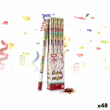 Canhão de Confetti Papel Multicolor (5 X 98,5 X 5 cm) (48 Unidades)