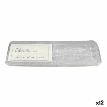 Tapete de Banho Beauty Products Cinzento Branco (40 X 1,5 X 60 cm) (12 Unidades)