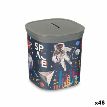 Mealheiro Multicolor Astronauta Plástico 9 X 10,2 X 9 cm (48 Unidades)