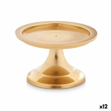 Candelabro Dourado Alumínio 10 X 6 X 10 cm (12 Unidades)