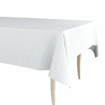 Toalha de Mesa em Rolo Exma Borracha Branco Liso 140 cm X 25 M