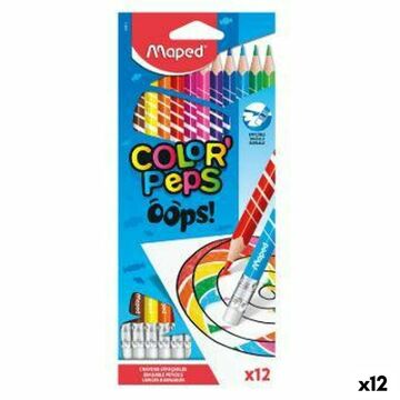Lápis de Cores Maped Color' Peps Multicolor 12 Peças (12 Unidades)