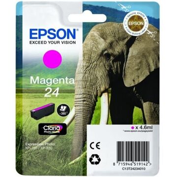 Tinteiro Magenta Série 24 Elefante Tinta Claria Photo HD (c/alarme RF+AM)