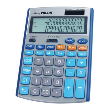 Calculadora Electrónica 12 Dígitos 153512BBL Milan (conversor, Taxa e Margem)