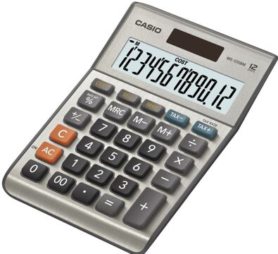 Calculadora Casio de 12 Dígitos Cálculo de Impostos