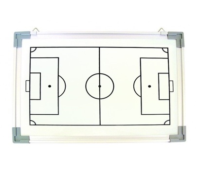 Quadro Branco Tático Magnético 120x120cm - Futebol / Porcelana
