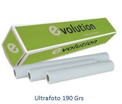 Papel Plotter Ultrafoto 190Gr. A1 610mmx30m Papel Evolution ( Glossy ) (rolos Ploter)
