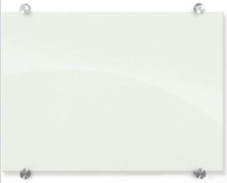 Quadro de Vidro Não Magnético Branco 90x120cmx0,4