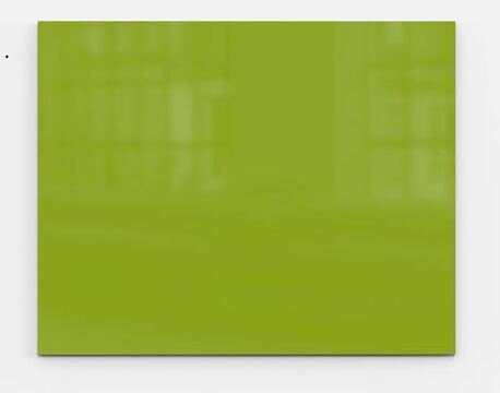 Quadro  Magnético Vidro 100x125cm Verde B Mood Wall Branco