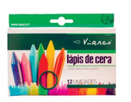 Lápis de Cera 12 Cores 11.5mm Viarco