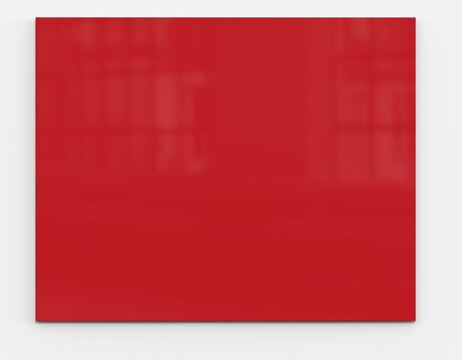 Quadro Magnético Vidro 100x125cm Vermelho a Mood Wall Branco