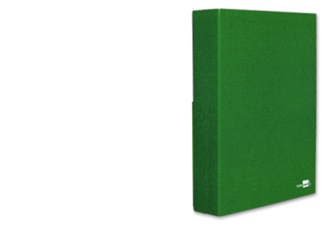 Capa 2Argolas 40 mm Cartão Forrado Paper Folio Verde