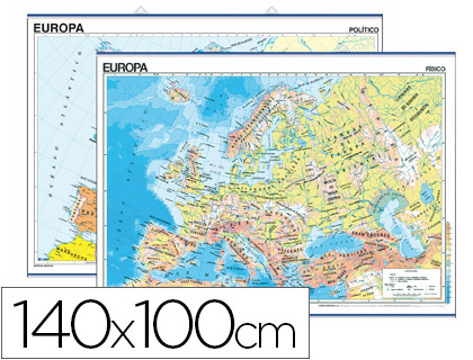 Mapa Mural Europa Fisico/politico -140x100cm