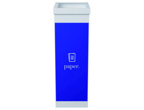 Contentor para Reciclagem Paperflow com Tampa Poliestireno para Papeis 60 L 76x36,3x26,3 cm
