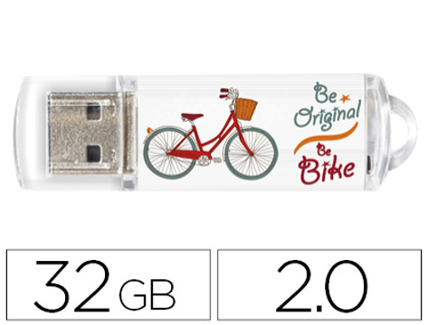 PenDrive Techonetech Flash Drive 32 GB 2.0 Be Bike