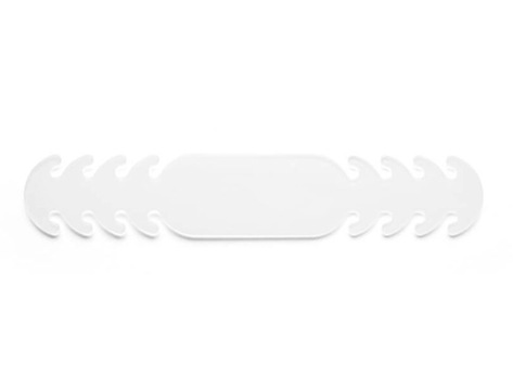 Ajustador Mascara Silicone Flexível 3 Posições de Ajuste Cor Branco 19,4x1,80 cm