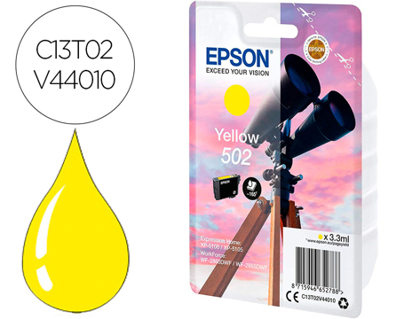 Tinteiro Epson Singlepack Amarelo 502 Ink