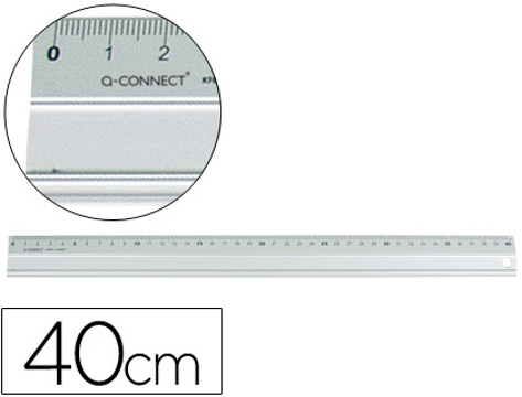 Regua Metálica Alumínio Q-connect 40 cm
