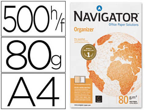 Papel Fotocopia Navigator Din A4 Pack 500 Folhas 80 gr