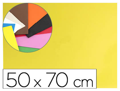 Goma Eva 50x70 cm 60gr 1,5 mm Espessura Amarelo