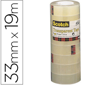 Fita Adesiva Scotch Acordeonpack 8 550 19x33 mm