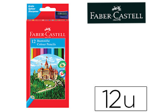 Lápis de Cores Faber-castell C/ 12 Cores Hexagonal Madeira Reflorestada