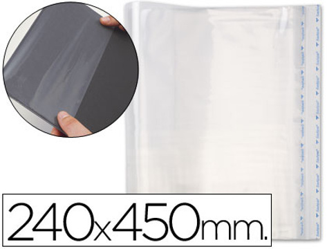 Bolsas Protetoras para Encadernação Adesivas em Polipropileno Cor Transparente Medidas 240x450mm