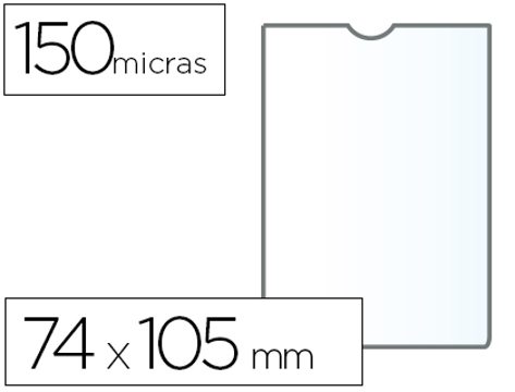 Bolsa Catálogo Q-connect Din a7 150 Microns Pvc Transparente 74 X 105 mm