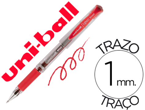 Esferográfica Uni-ball um-153 Signo Broad Vermelho 1 mm Tinta Gel