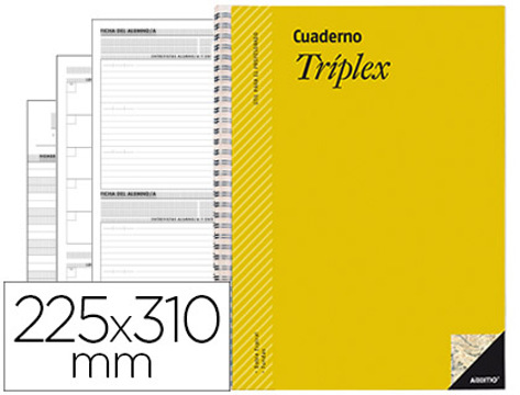 Bloc Triplex Plan de Curso Evaluacion Agenda Plan Semanaly Tutorias Mas 6 Fundas Transparentes 22,5 X 31 cm