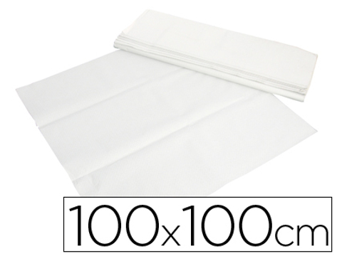 Toalhetes de Papel Branco em Folhas 100x100 cm Caixa de 400 Unidades