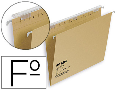 Capas de Suspensão Fade Tiki Folio Visor Superior 290 mm Efeito Lupa Kraft Eco 230 G/m Lombada V