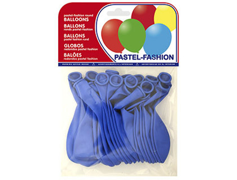 Balões Pastel Azul Medio Bolsa de 20 Unidades