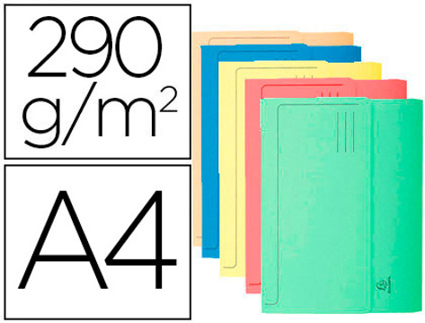 Classificador Exacompta em Cartolina com Bolsa Din A4 Cores Sortidas 290 gr