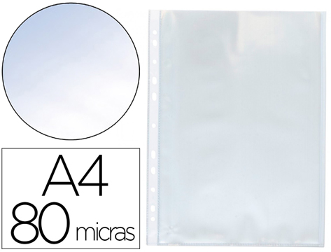 Bolsa Catálogo Q-connect Din A4 80 Microns Cristal Bolsa de 100 Unidades