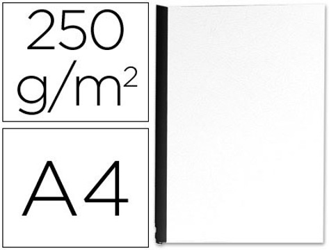 Capa de Encadernação Q-connect Cartão Din A4 Branca Imitação Pele Caixa de 100 Unidades